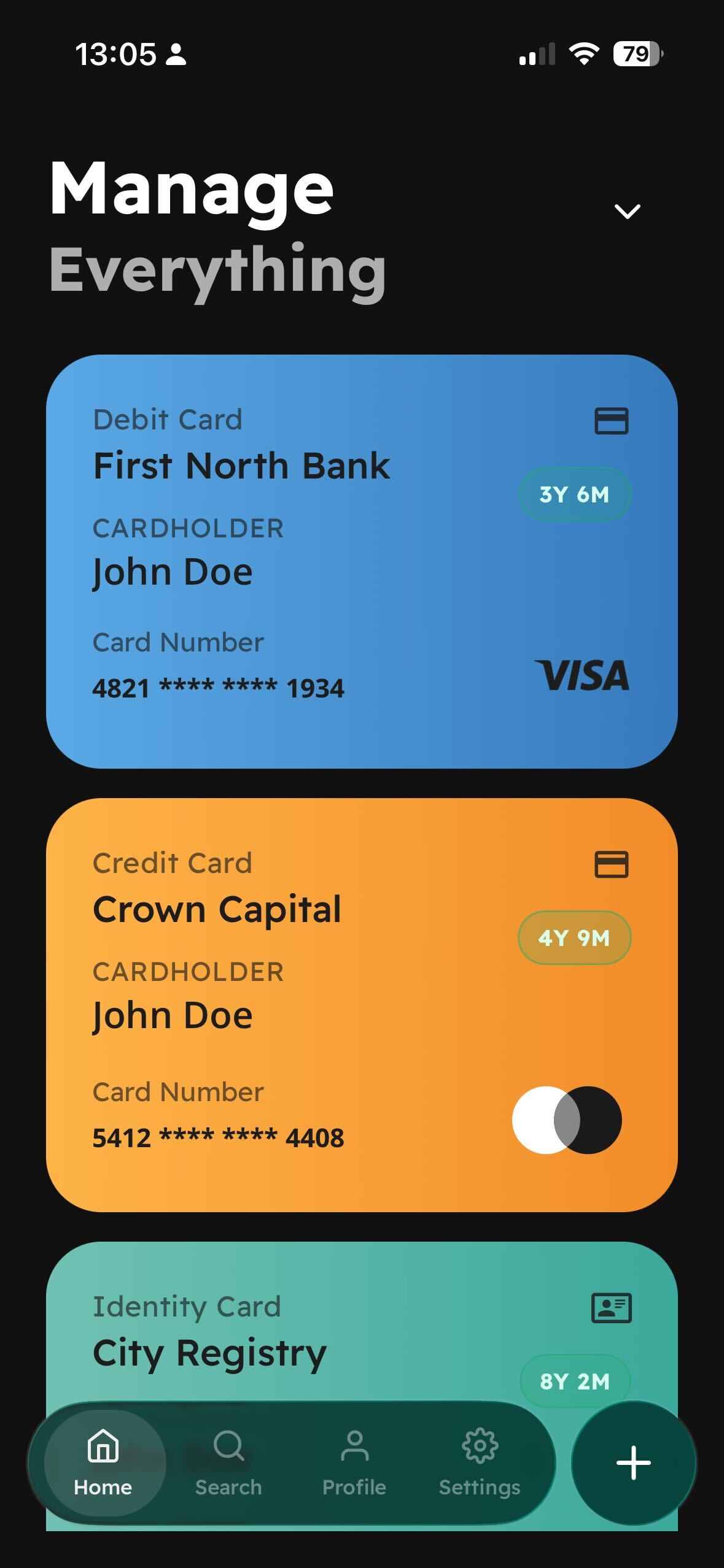Pocket ID App Screenshot